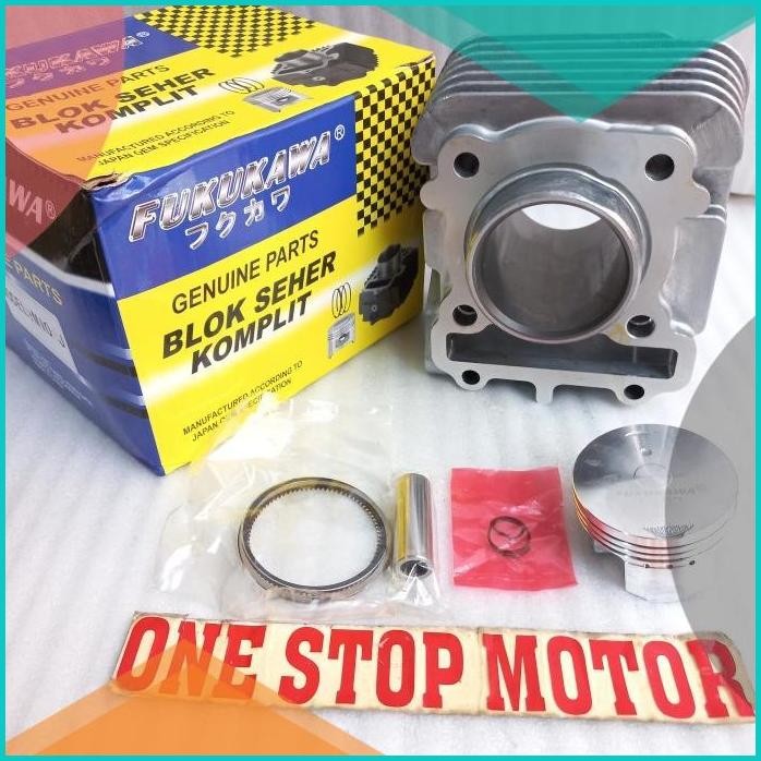 BLOK SEHER PLUS PISTON KIT KOMPLIT YAMAHA MIO J ORIGINAL ORI ASLI FUKU