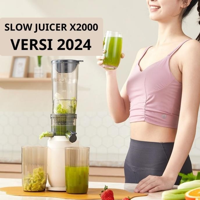 Slow Juicer Buah Tanpa Ampas X2000 Blender Buah Jus Membuat Es Krim Salshak