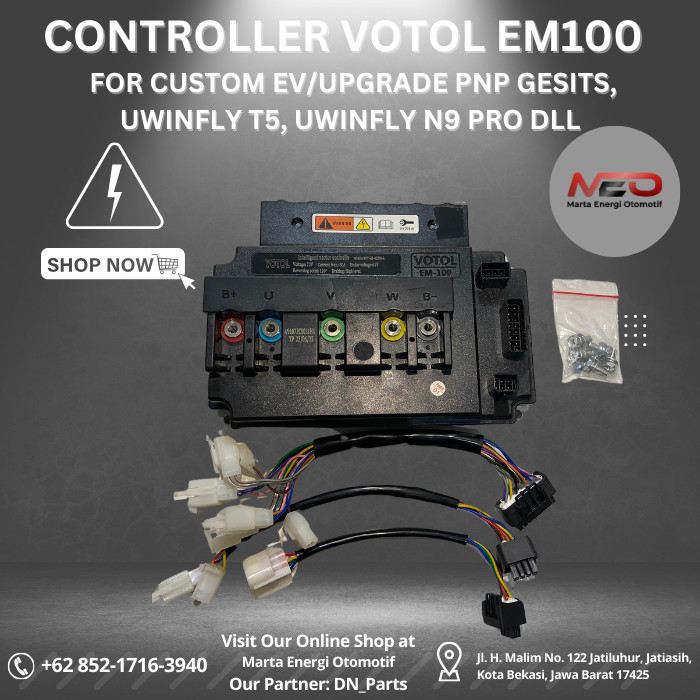 PRY88 CONTROLLER VOTOL EM100 FOR BLDC SEPEDA MOTOR LISTRIK CUSTOM/UPGRADE