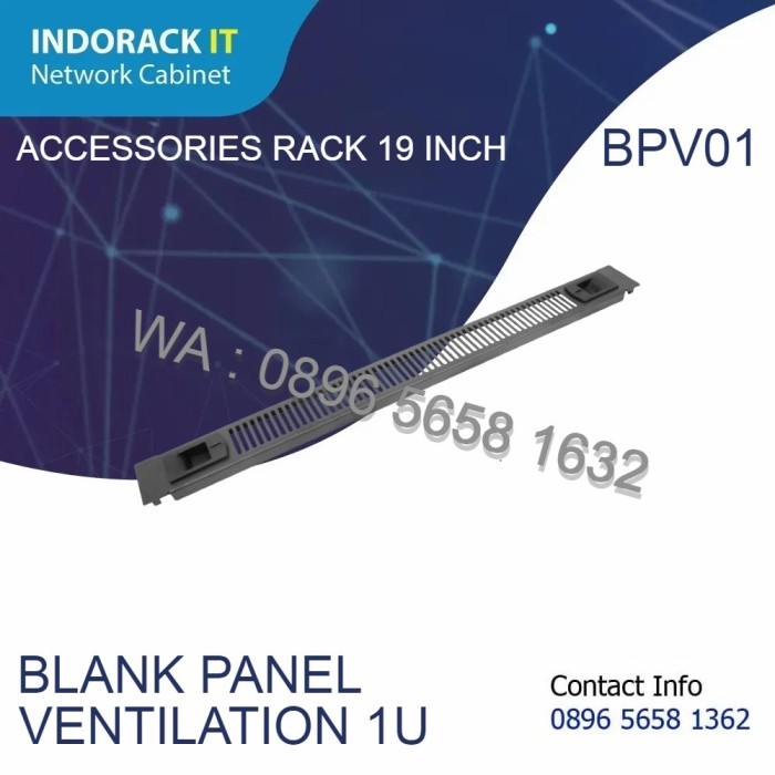PRY88 BLANK PANEL VENTILATION 1U 19" - BPV01