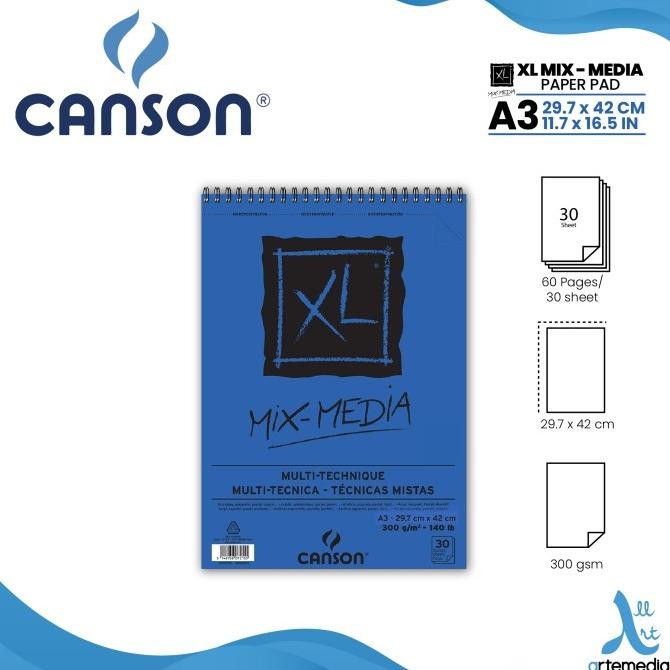 

Sale Canson Xl Mixed Media Sketchbook Wirebound Buku Sketsa