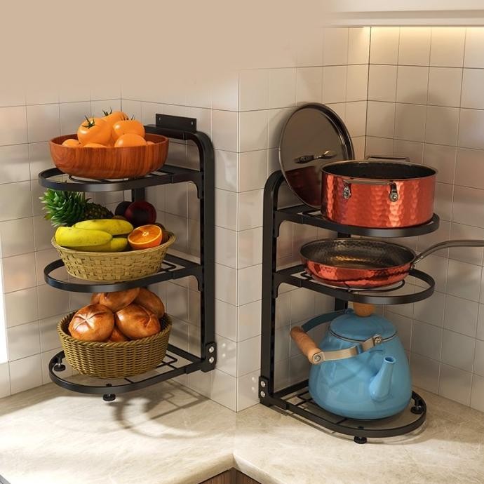 Greenland Rak Panci Wajan Peralatan Masak Kitchen Serbaguna Rak Dapur