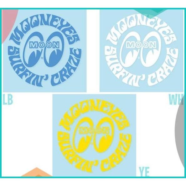 

MOONEYES Surfin' Craze Decal 07D35Z4 stok terbatas