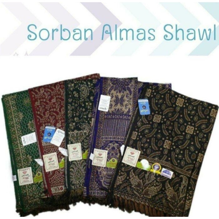 Sorban Almas Premium Rida Almas Sorban Batik Tenun #Gratisongkir #Sale #Discount