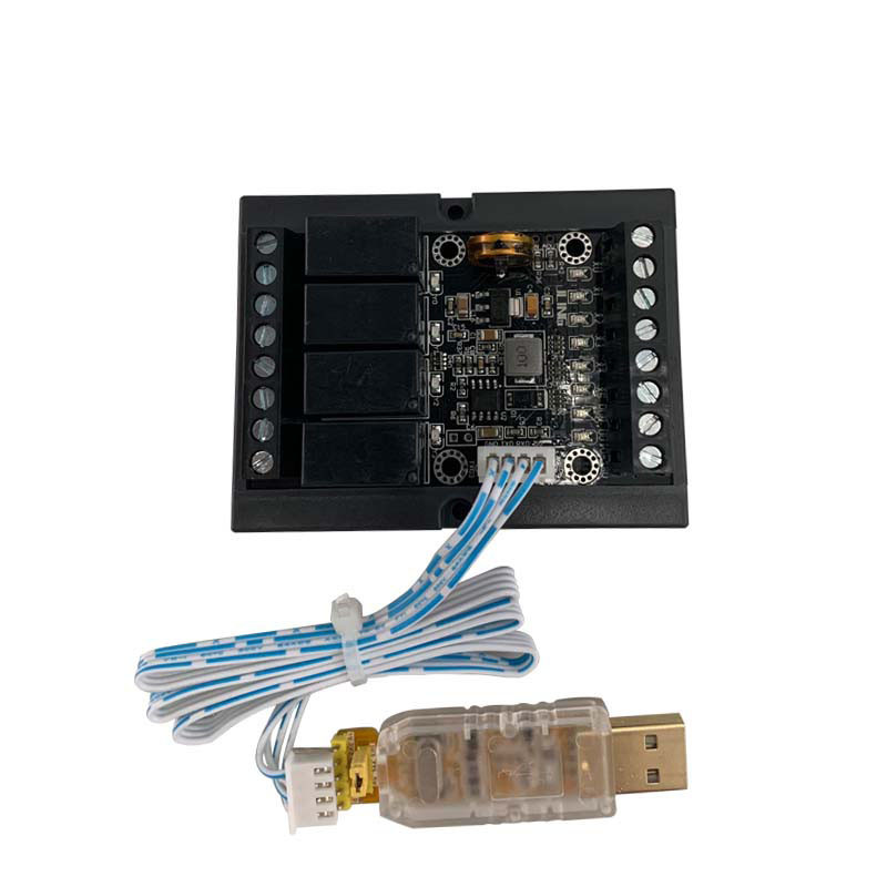 PLC FX1N-10MR Relay output 1AD(0-10V) 1DA(0-3.3V) Programming controller with program cable USB to T