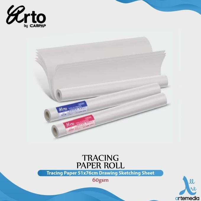 

Sale Kertas Kalkir Arto Tracing Paper Sheet 51X76Cm Drawing Sketching