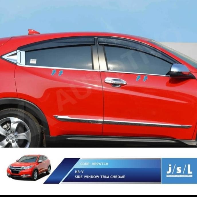 LIS KACA JENDELA CHROME HONDA HRV