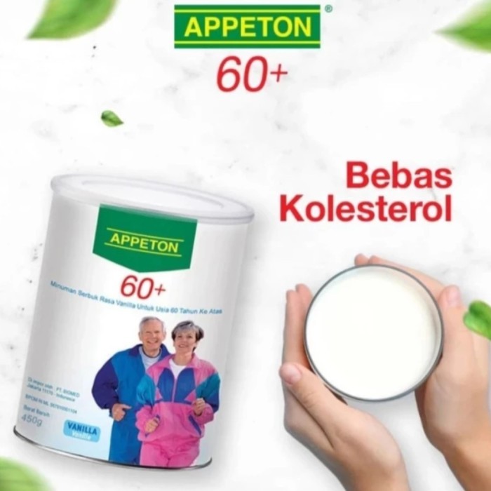 

Susu appeton 60 + vanilla 900 gram lansia