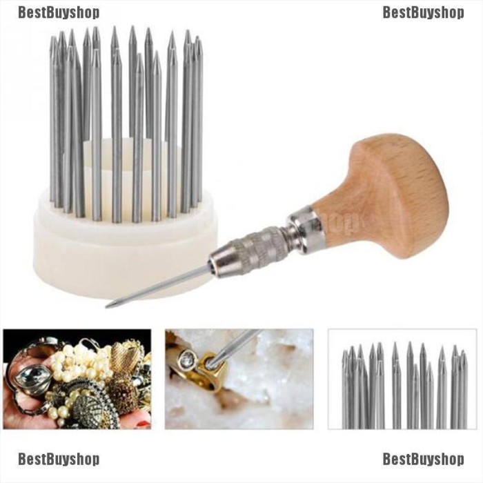 

BBS Span-new 23pcs Beading Tools Set for Diamond Stone Setting &