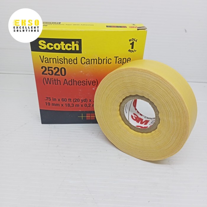 

3M Scotch 2520 Varnished Cambric Tape (With Adhesive)