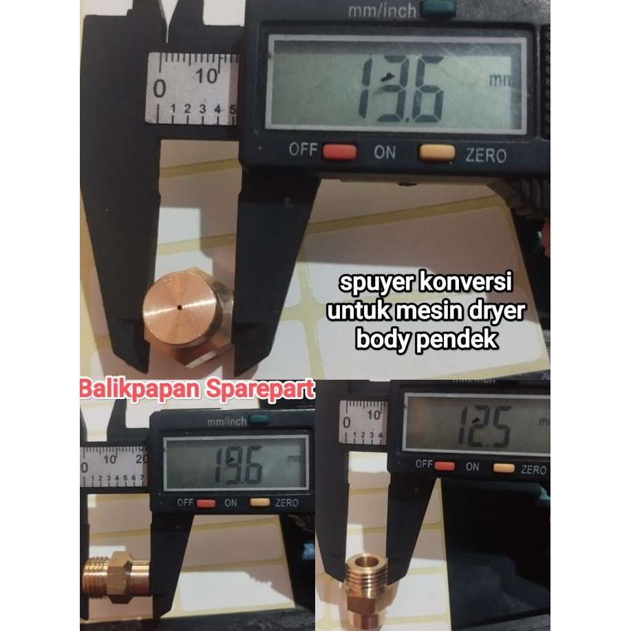 Buruan serbu] Spuyer Nozzle kompor gas lpg konversi dryer semawar Rinnai Quantum universal