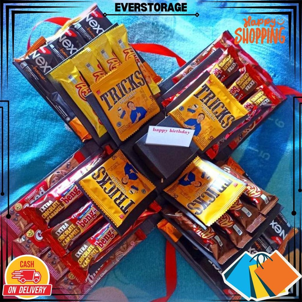 

Snack Box, Box Tarik Uang ,Eksplosion Box Snack Tarik Uang , Box Uang, Kado Ulang Tahun Cewek Paket Box, Kado Ultah Wanita, Gift Box 3 Layer Ada Tarik Uang (Tutup Tiap Layer) D Sale