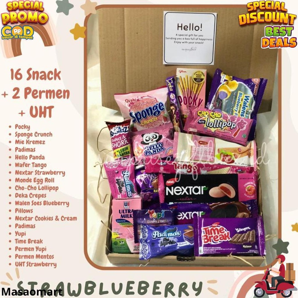 

Hampers Snack 30Ribuan/ Hampers Snack/ Snack Box/ Kado Wisuda/ Kado Ultah/ Hadiah Wisuda/ Hadiah Sempro/ Kado Pendadaran/ Kado Sidang/ Christmas Gift/ Kado Natal/ Hadiah Hari Guru/ Kado Hari Guru/ Hadiah Hari Ayah/ Kado Hari Ibu Ayah/ Hadiah Hari Ibu D