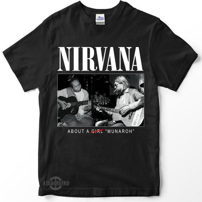 kaos NIRVANA X MANDRA 2 MUNAROH parodi Premium tshirt nirvana