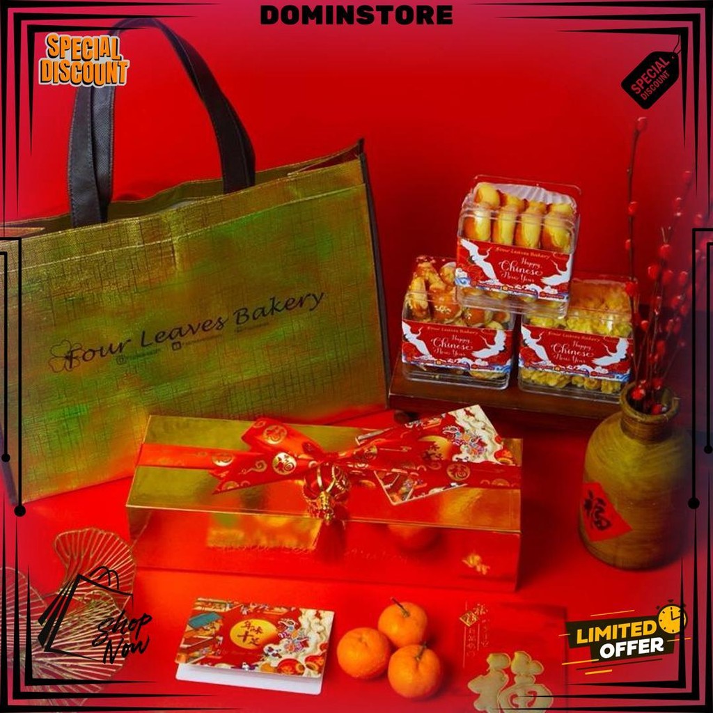 

Hampers Imlek Exclusive / Hampers Imlek / Ready Stock / Parcel Sincia / Parcel Imlek / Hamper Imlek / Nastar Wisman / Putri Salju / Choco Cornflakes / Hardbox D Termurah