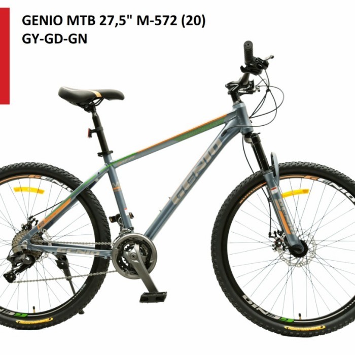 sepeda mtb 27.5" genio 572 alloy