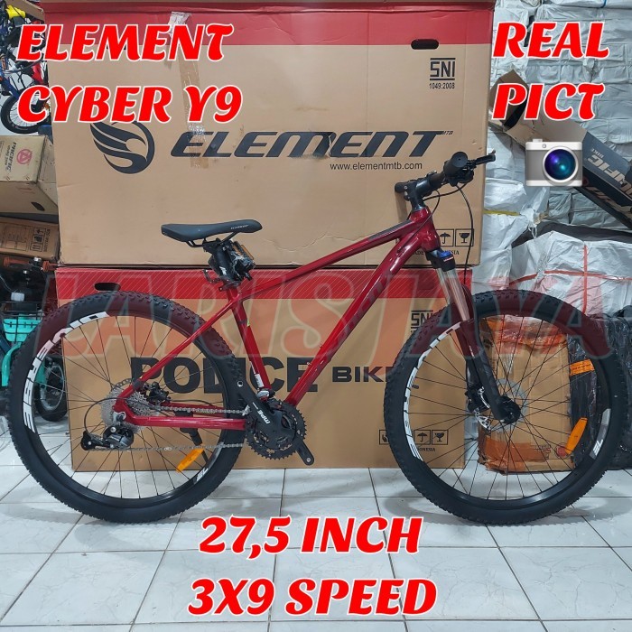 SEPEDA GUNUNG MTB 27,5 INCH ELEMENT CYBER Y9 , SEPEDA GUNUNG ELEMENT CYBER Y9 SEPEDA MTB ELEMENT