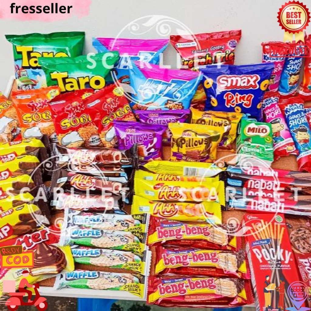 

[Free Box] Paket Kado Hampers Snack Isi 50 Pcs Snack Natal Lebaran Kado Ulang Tahun Birthday Ultah Wisuda Anniversary Sidang Sempro Chiki Makanan Coklat Kado Anak Imlek Lebaran Buket Snack Bouquet Snack Box Idul Fitri Chiki Wafer Idul Adha Kado Valentine