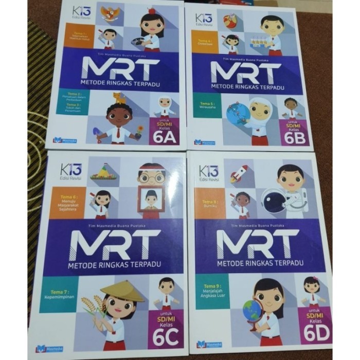 TERLARIS BUKU MRT 6A-6D KELAS 6 SD PENERBIT MASMEDIA MURAH MURAH