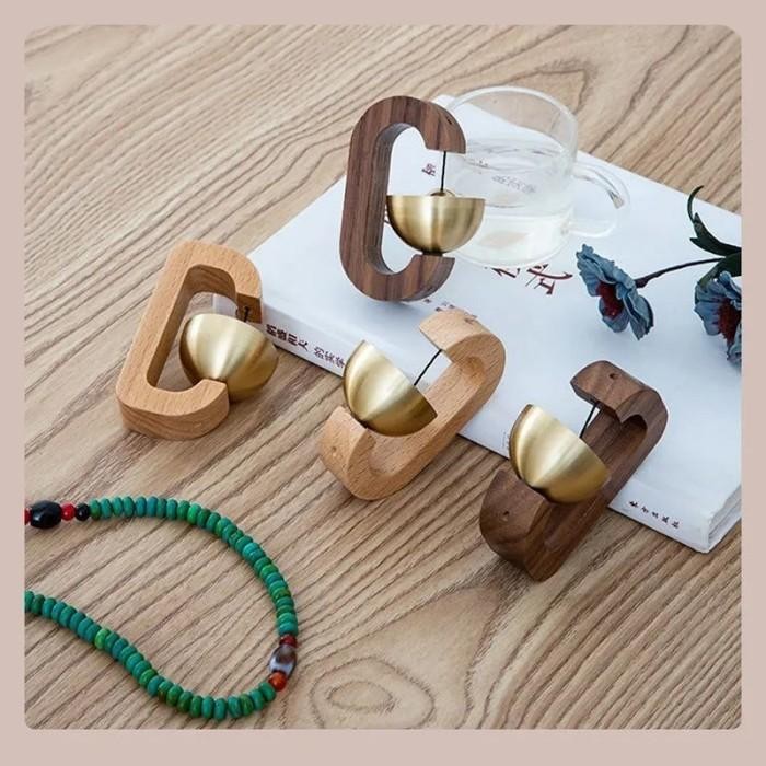 Bel Pintu Kayu Magnet Lonceng Lonceng Pintu Kuningan Lonceng Hadiah Lonceng Angin Dekorasi Rumah