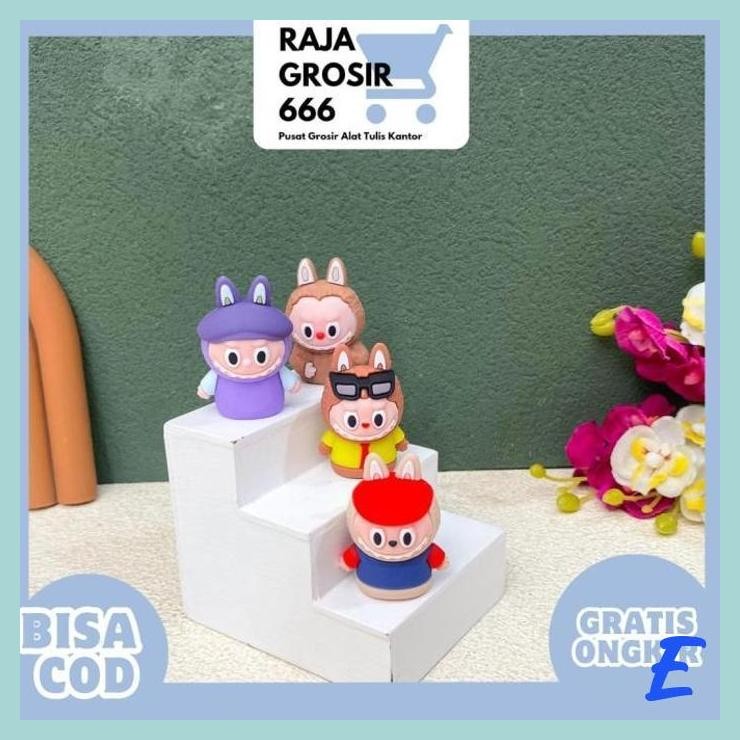 

| STV | PENGHAPUS DAN RAUTAN MINIATUR LABUBU ER-1602 ERASER IMUT SOUVERNIR KADO UNIK TERMURAH WARNA WARNI LUCU