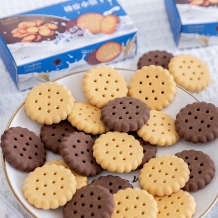 

Penghapus Bentuk Biskuit eraser rubber bentuk makanan Food Coklat-Sbw. T1E8