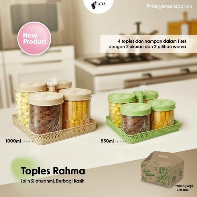 CJP Kiara - Toples Rahma Toples Lebaran minimalis plastik Set Nampan