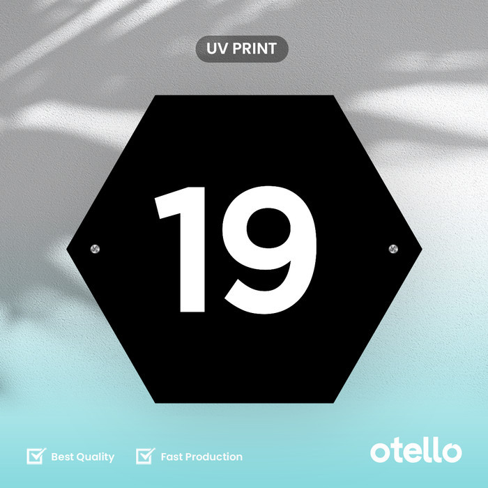 

Nomor Rumah Acrylic Print Custom Nomer Kost Hotel Akrilik Room Number A8C3