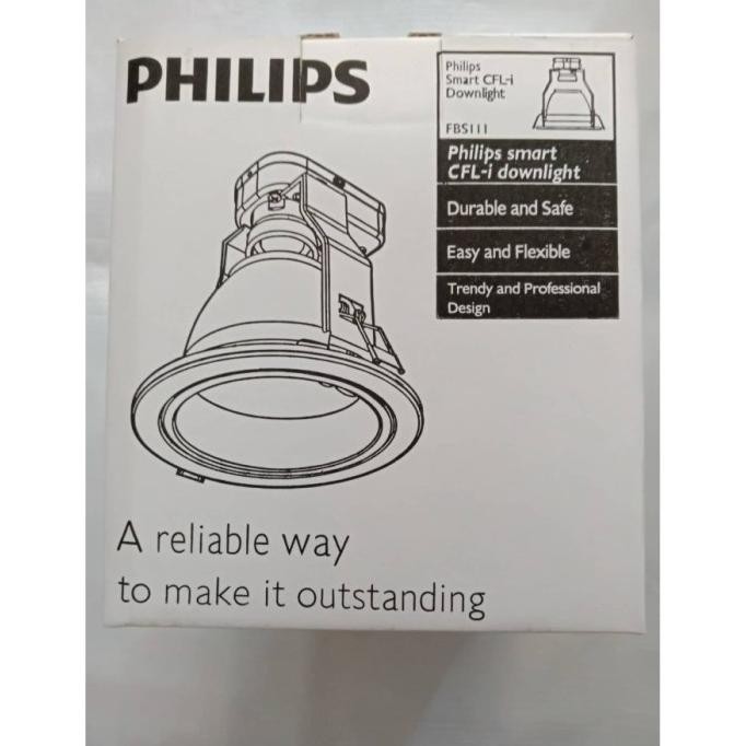 Promo Philips Kap Downlight 4'' Inch Fbs 111 White