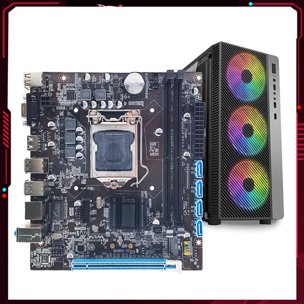 H110 LGA 1151 Motherboard Dual-Channel DDR4 Memory Gaming