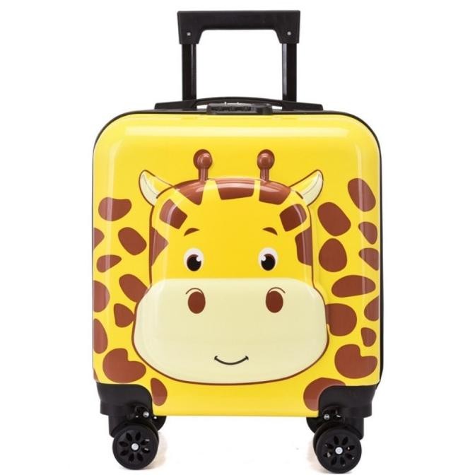 Terbsru Tas Koper Unisex Anak Karakter 4 Roda Troli Bag