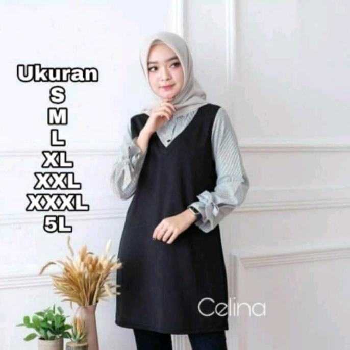 Grosir Selina Tunik Atasan Wanita Muslim Size Jumbo