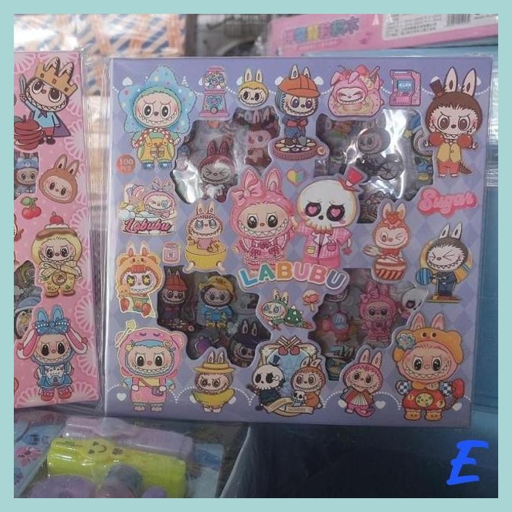 

| STV | LABUBU STIKER BOX ISI 100