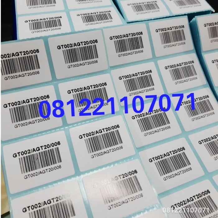 JASA PRINT LABEL STIKER BARCODE BERBAGAI UKURAN