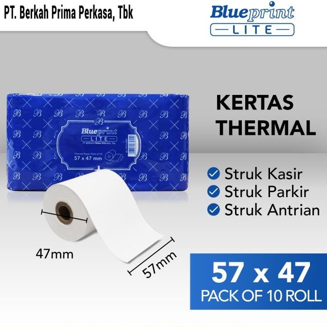 

KERTAS THERMAL BLUEPRINT LITE 57x47 mm, 57 x 47 mm - 1 Pack