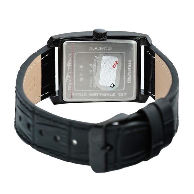 Promo Jam Tangan Alexandre Christie Pria Ac 1019 Kulit Original - Full Black