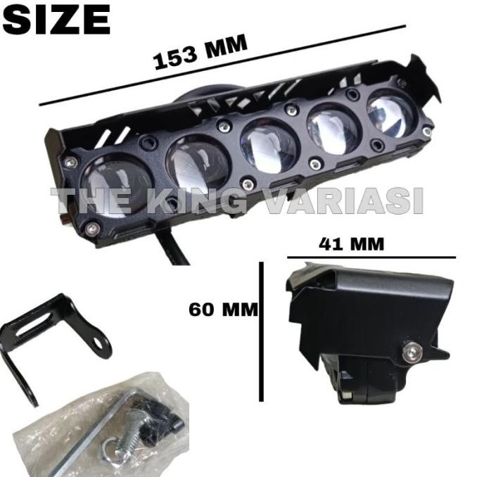 Promo LAMPU SOROT LED SQL 5 MATA PREMIUM SUPER TERANG 75 WATT 12-24 VOLT ARUS DC / LAMPU SOROT MOTOR