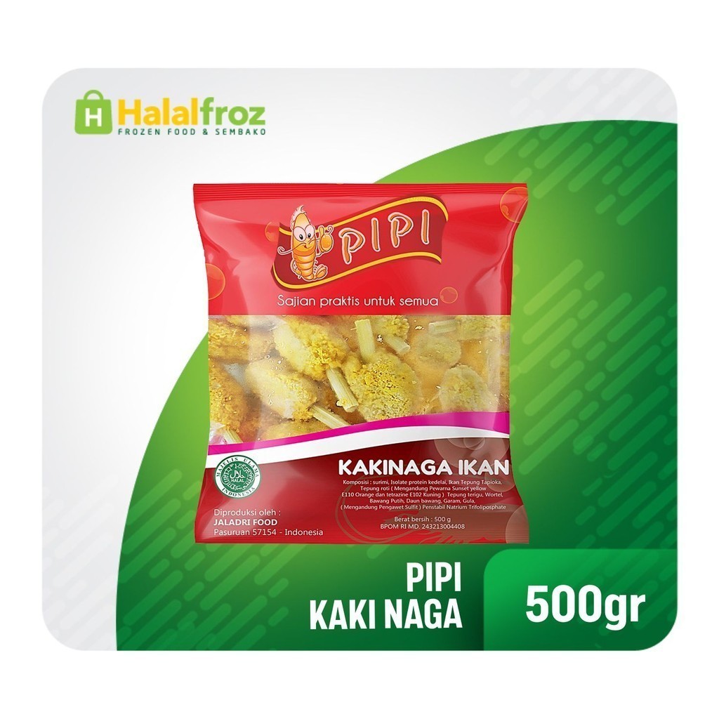 

Kaki Naga Ikan Pina 500 gramGosend Ready, Paling murah, Terlaris