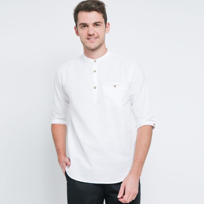 TERLARIS AGERA VINTAGE BAJU KEMEJA KOKO KEMKO PRIA LENGAN 3/4 SOFT KATUN ORIGINALLY TERBARU ORIGINAL