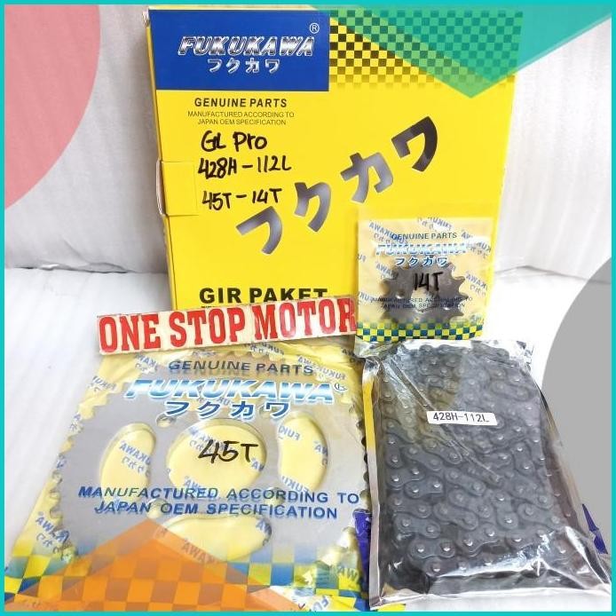 Gear Set Gir Paket HONDA GL PRO, GL MAX, MEGAPRO LAMA, MEGAPRO PRIMUS