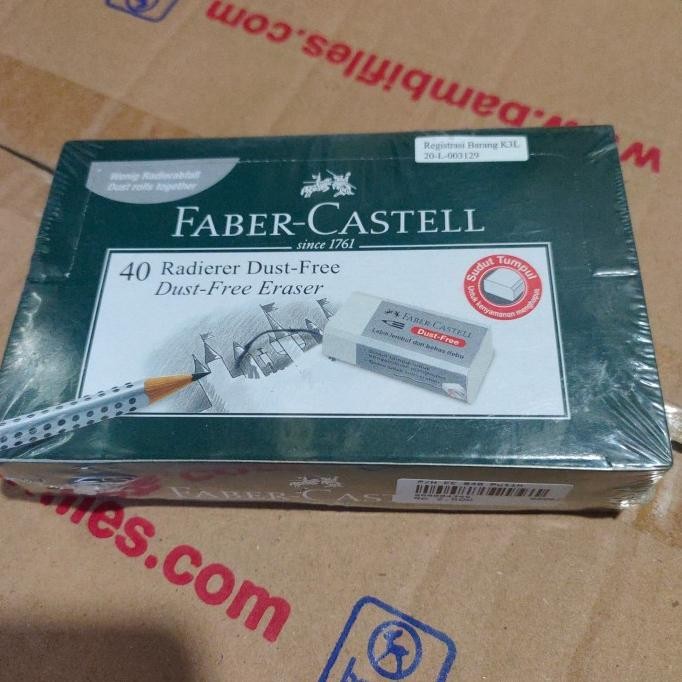 

faber Castell eraser satu dus isi 40 pcs