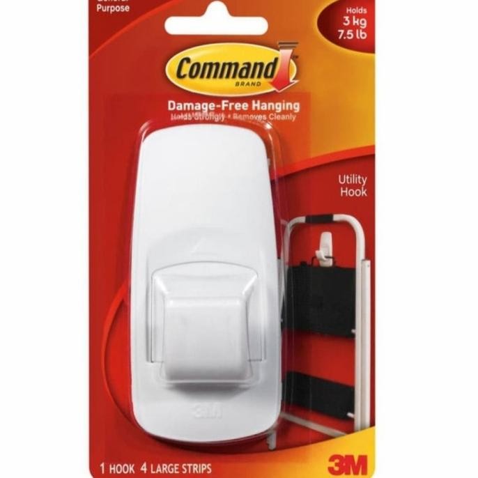 

Gantungan Serba Guna 3 M Jumbo Hook 17004/ 17004ANZ 3 M Command 3Kg