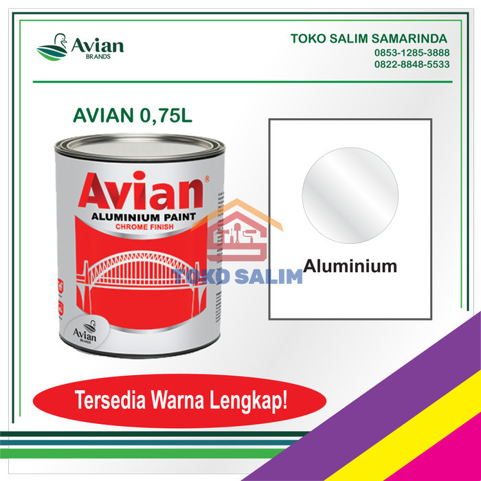 hanya disini] Cat Aluminium Chrome Avian - 0,75L