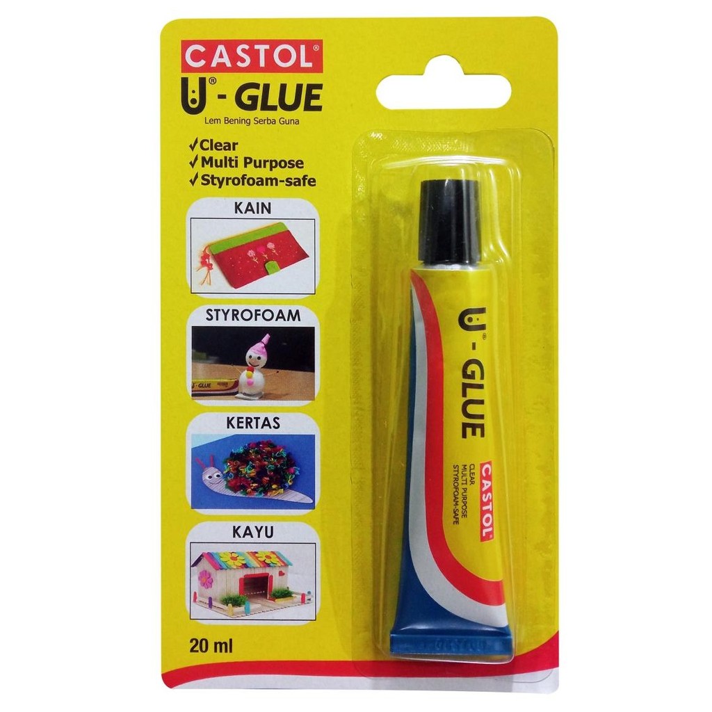 

1 Lusin Lem Castol U-Glue Tube 20cc