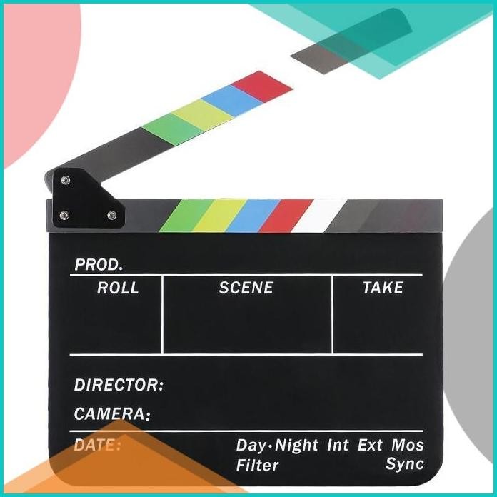 

Profesional Clapper Board Colorful Acrylic - TS-3EL 07D35Z4 BU