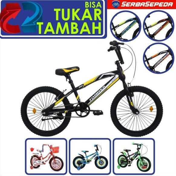 Sepeda Anak 12 / 16 / 18 Inci Rubick BY United Bike (Untuk Laki-Laki dan Perempuan)
