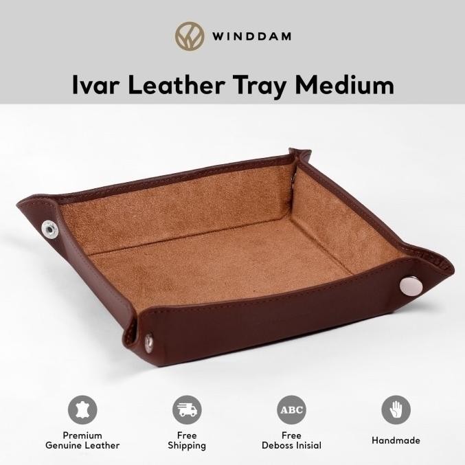 

WINDDAM - Leather Tray / Desk Organizer / Catchall Kulit Asli - Ivar M