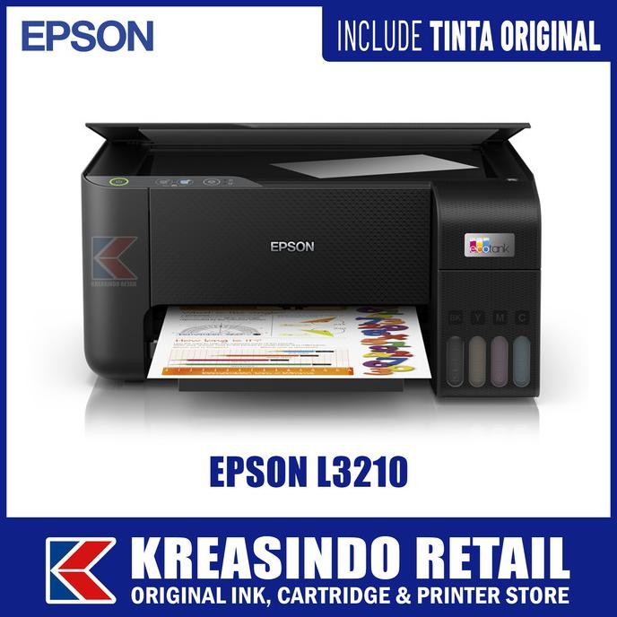 TERBARU - Epson L3210 All-in-One Printer (Pengganti L3110)