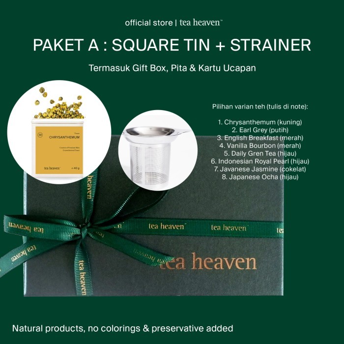 

Tea Hampers Gift Set / Paket Teh Christmas / Imlek / Tea Heaven