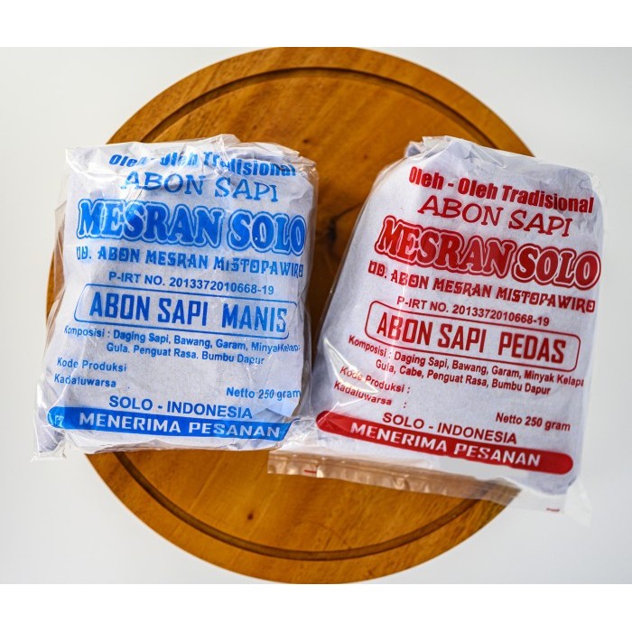 

Abon sapi MESRAN manis 250gr Oleh tradisional khas SOLO enak gurih